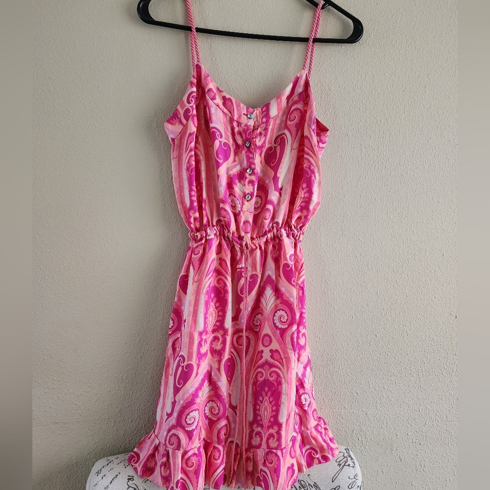 Holly Would Pink paisley dress